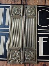 Antique Old Vintage aesthetic movement finger push door plate 12 inch reg# 1885