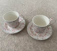 NEW GreenGate Tilly Beige Tea Cup & Saucer X2