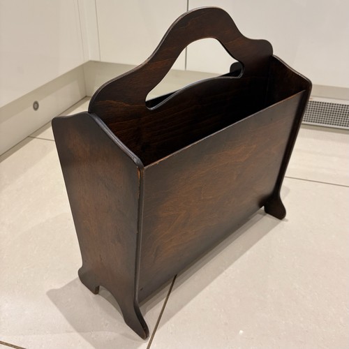 Vintage wooden magazine - magazine, rack