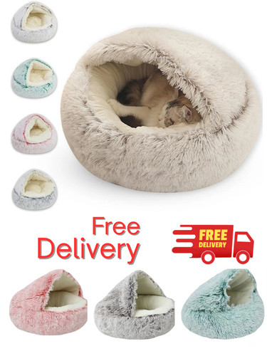 Pet dog cat bed round - bed, plush