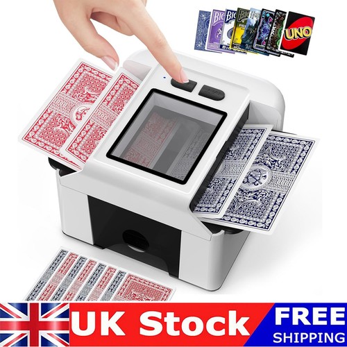 Automatic card shuffler - card,