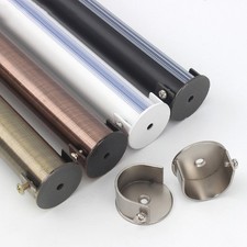  2Pcs Curtain Pole End Bracket Heavy Duty Curtain Rod Holder Professional Closet