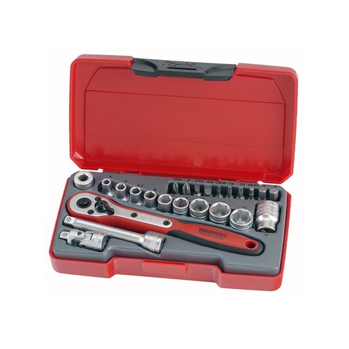 Teng socket set t1424 - socket, 1/4"
