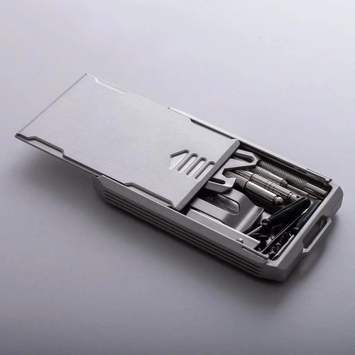 Unisex slim aluminium wallet - slim,