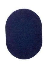 Navy Pair Of Elbow Patches 100% Pure Cashmere DIY Repairing Recycled