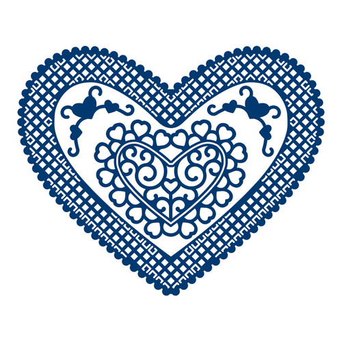 New tattered lace doily - tattered,