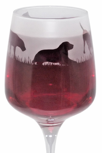 New labrador hand etched - new,