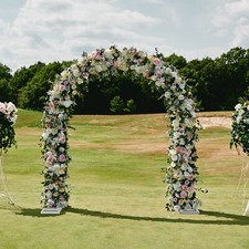 Metal Wedding Ceremony Arch Frame Backdrop Stand Garden Arbor Climbing Pergola