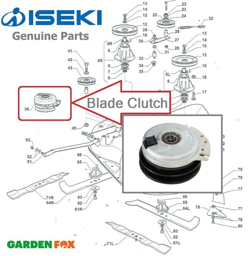 Genuine iseki cm7014h 84cm - genuine,