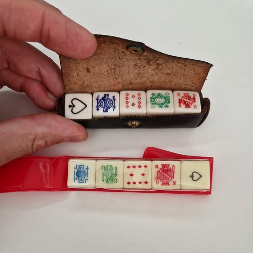 Vintage luxury poker dice set - poker,