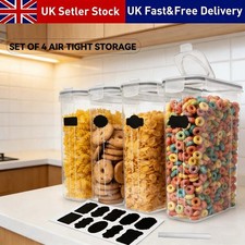 4X 4L Airtight Food Storage