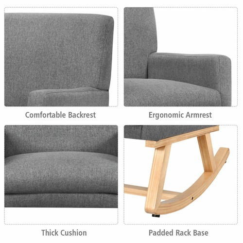 Fabric upholstered recliner - fabric,