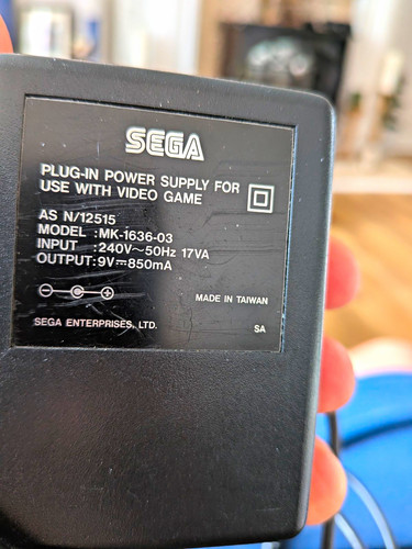 Sega plug power supply - sega,