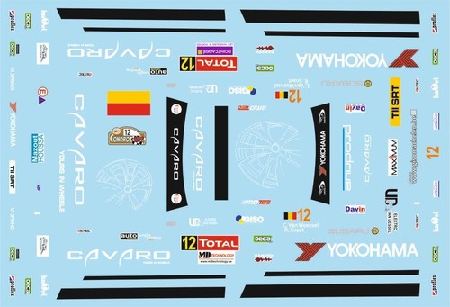 Decals subaru impreza wrc - 1/43,