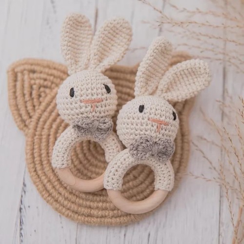 Handmade crochet bunny - handmade, baby