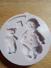 Karen Davies Baby and Teddy Sugarcraft Silicone Mould  Baby shower