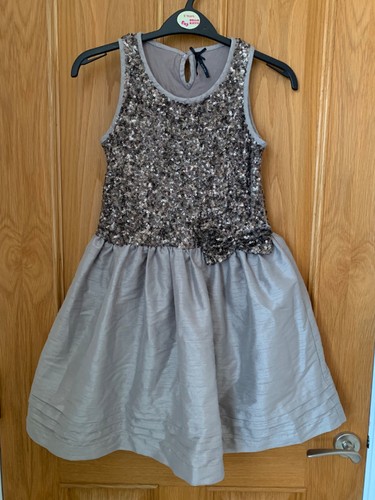 Next grey silver dress - next,