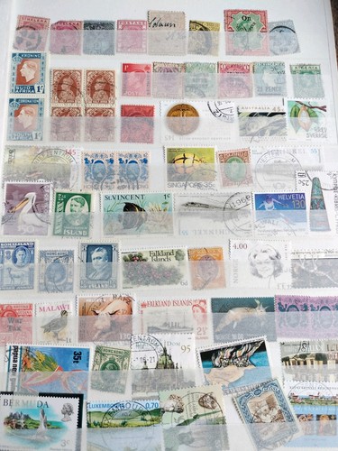 Stamp album over 400 - over, stamps