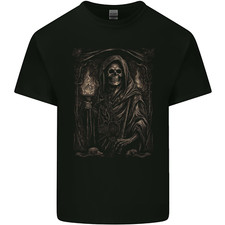 Gothic Grim Reaper Goth Heavy Metal Skull 10 Mens Light Cotton T-Shirt