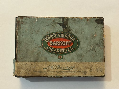 Rare barkoff cigarette tin - rare,