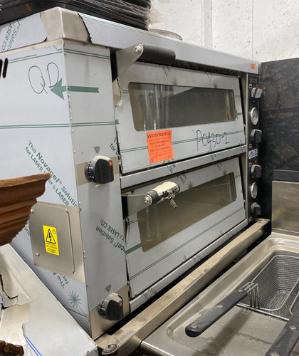 Double deck pizza oven