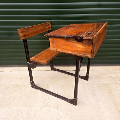 Vintage oak iron framed - oak,