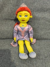 Shrek's Adventure Princess Fiona Plush Soft Toy Blue Dress Sitting 25cm