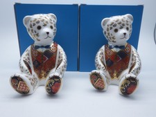 2 X ROYAL CROWN DERBY BLUE TIE