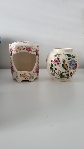 Ceramic vase and tealight - vase,