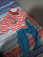 Where's Wally Kids Costume 5-6 Years