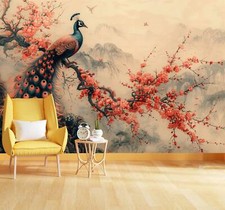 Vintage Chinoiserie Peacock