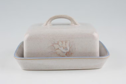 Denby tasmin butter dish - -,