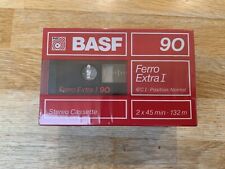 BASF Ferro Extra1 90 Blank Audio Cassette Tapes – New Sealed Pack of 3