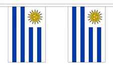 Uruguay Flag Bunting - 3m 6m 9m Metre Length 10 20 30 Flags - Polyester 