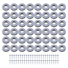 48Pcs Furniture Gliders PTFE Easy Moving Sliders with Screw Floor Protector2296