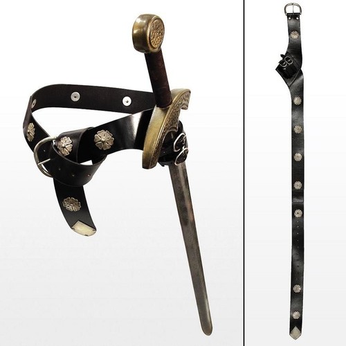 Medieval sword belt with - sword,