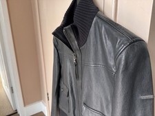 Ladies Superdry Leather Bomber Jacket Size 12 Brand New Unworn