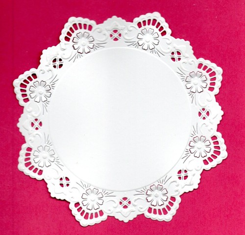 Floral lace doily die - floral,