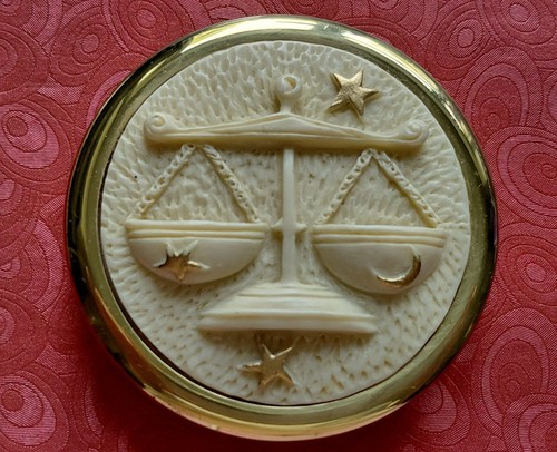 Vtg heavy brass astrological - vtg,