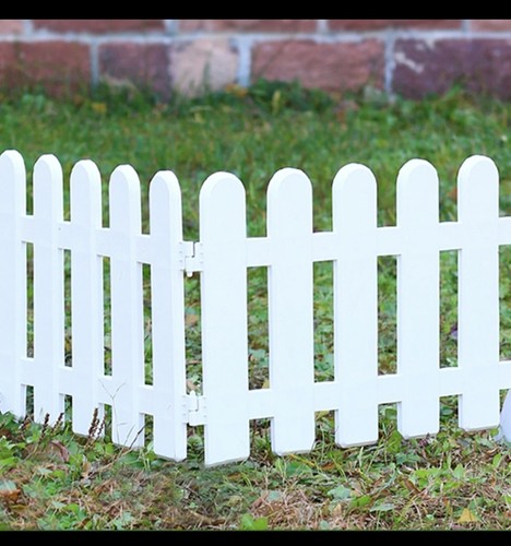 White garden picket - garden,
