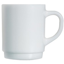 Arcoroc Opal Stackable Mugs 250ml (Pack of 6) - DP077