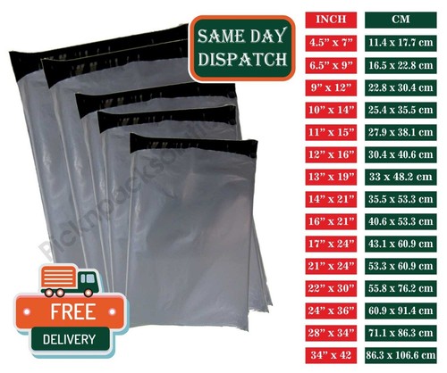 Strong grey plastic mailing - strong,
