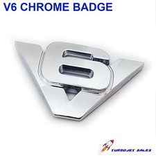 V6 Chrome Badge Wing Body