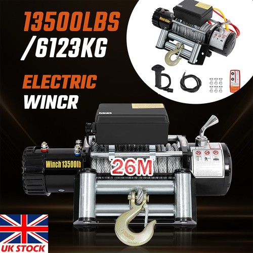 Electric winch 12v 13500lb - 12v, 26m