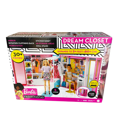 Barbie dream closet playset - barbie, 2+