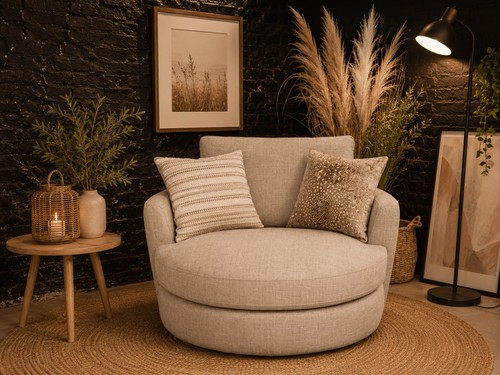 Cuddle chair swivel - chair,