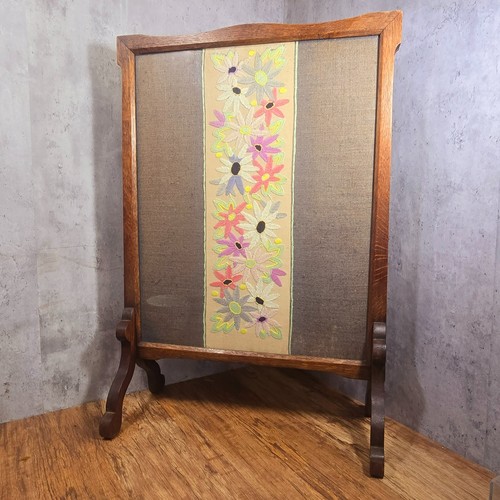 Large embroidered fire - embroidered,