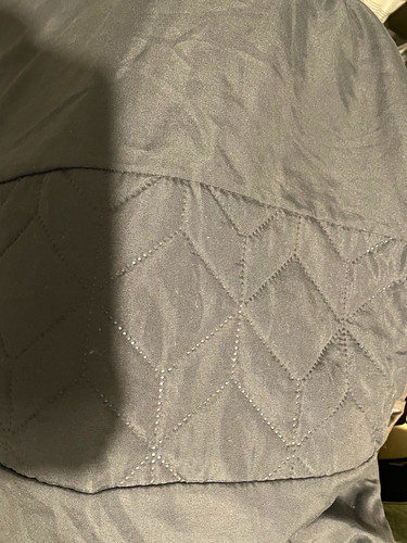 Single grey geometric quilted - geometric,