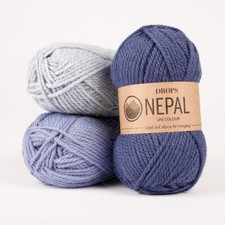 Drops NEPAL 35% Alpaca 65% Wool Worsted Yarn 40+ colors Fast delivery