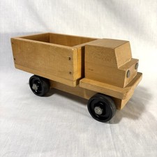 Vintage Wooden Toy Dump Truck